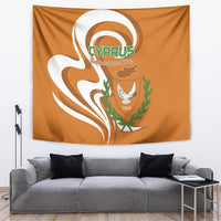 Personalized Cyprus Independence Day 1960 Tapestry Kbrs Cumhuriyeti Curve Style - Wonder Print Shop