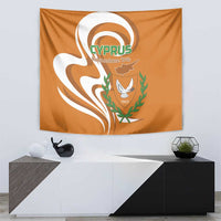 Personalized Cyprus Independence Day 1960 Tapestry Kbrs Cumhuriyeti Curve Style - Wonder Print Shop