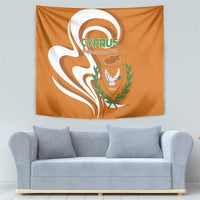 Personalized Cyprus Independence Day 1960 Tapestry Kbrs Cumhuriyeti Curve Style - Wonder Print Shop