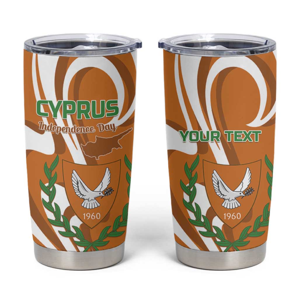 Personalized Cyprus Independence Day 1960 Tumbler Cup Kbrs Cumhuriyeti Curve Style - Wonder Print Shop