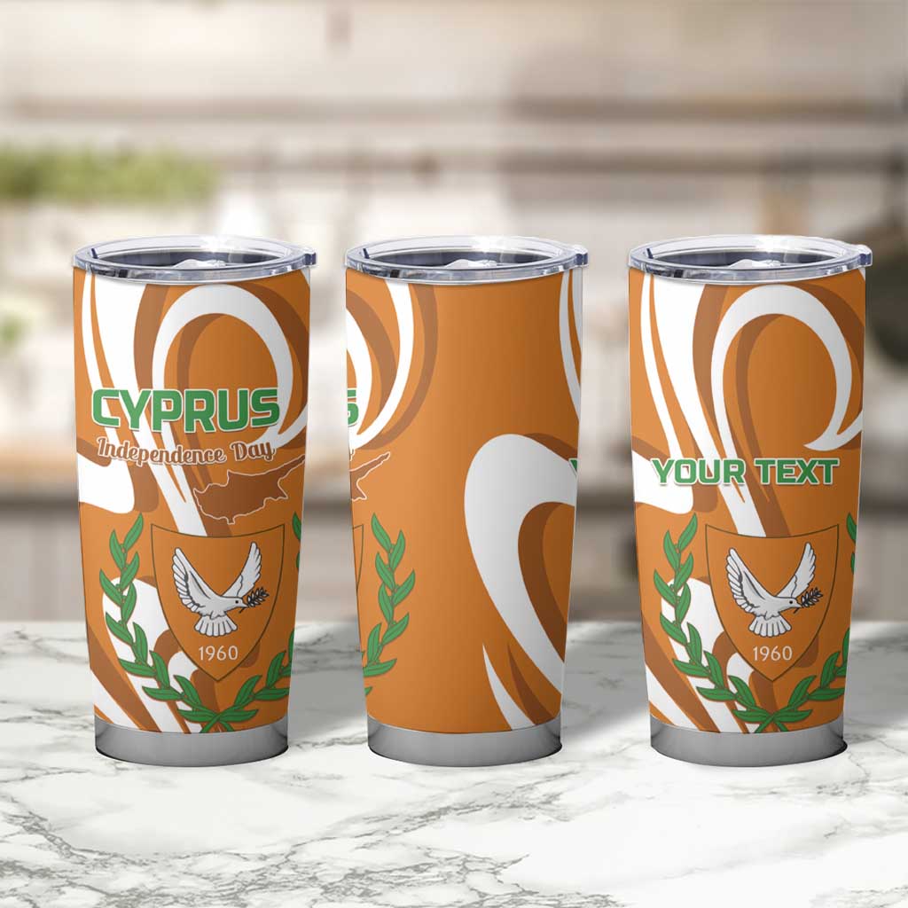 Personalized Cyprus Independence Day 1960 Tumbler Cup Kbrs Cumhuriyeti Curve Style - Wonder Print Shop