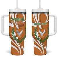 Personalized Cyprus Independence Day 1960 Tumbler With Handle Kbrs Cumhuriyeti Curve Style - Wonder Print Shop