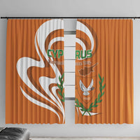 Personalized Cyprus Independence Day 1960 Window Curtain Kbrs Cumhuriyeti Curve Style - Wonder Print Shop