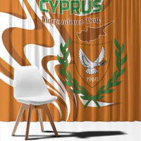 Personalized Cyprus Independence Day 1960 Window Curtain Kbrs Cumhuriyeti Curve Style - Wonder Print Shop