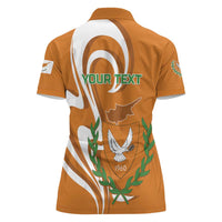 Personalized Cyprus Independence Day 1960 Women Polo Shirt Kbrs Cumhuriyeti Curve Style - Wonder Print Shop