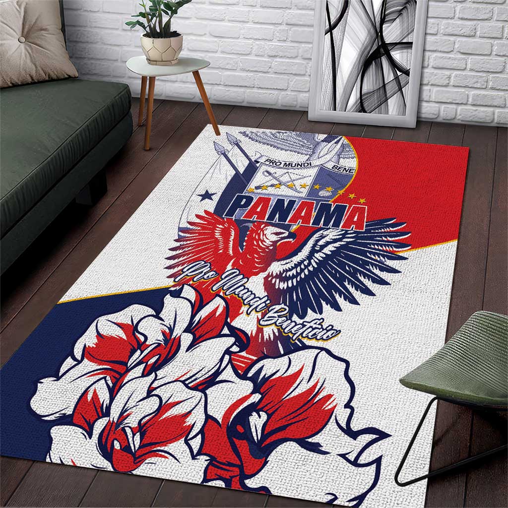 Panama Harpy Eagle Area Rug Pro Mundi Beneficio Flor del Espiritu Santo - Wonder Print Shop