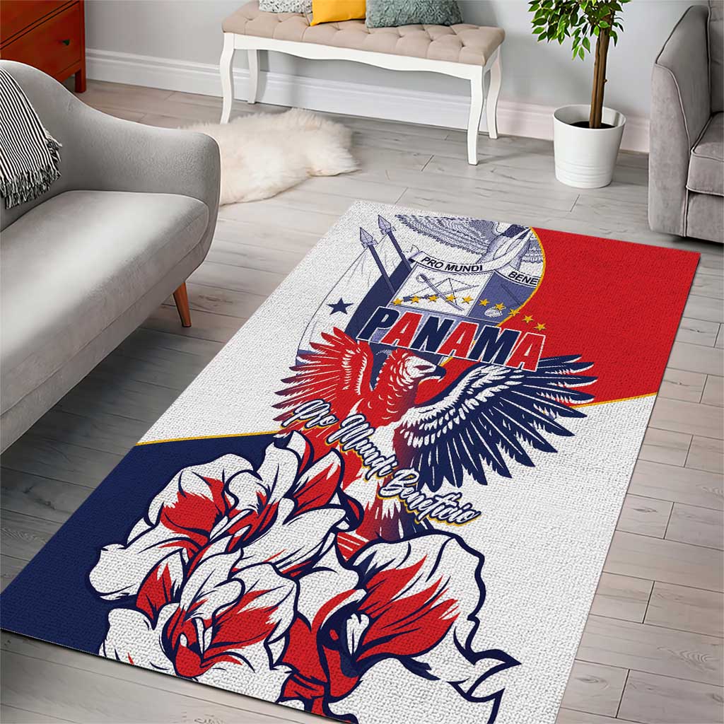 Panama Harpy Eagle Area Rug Pro Mundi Beneficio Flor del Espiritu Santo - Wonder Print Shop