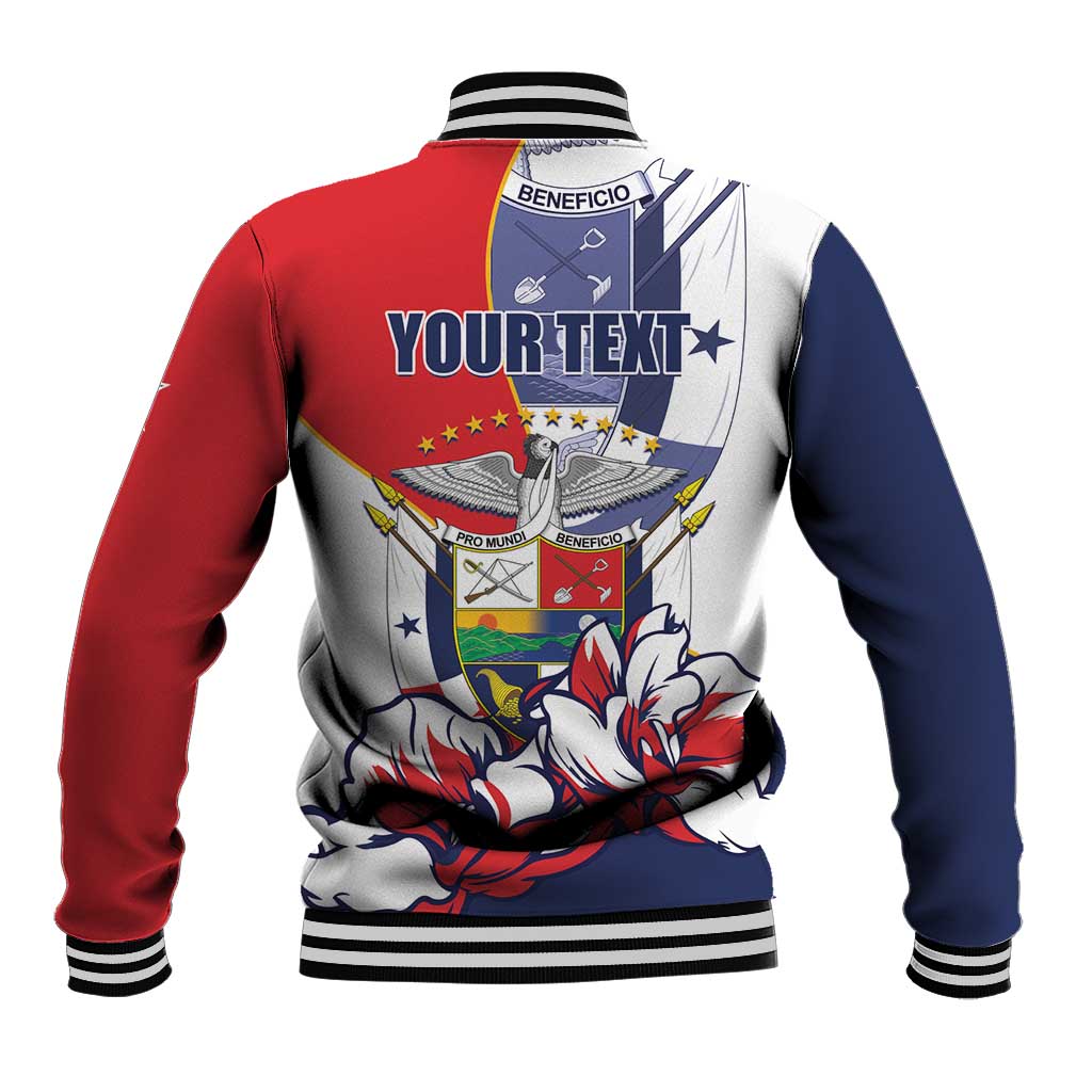 Personalized Panama Harpy Eagle Baseball Jacket Pro Mundi Beneficio Flor del Espiritu Santo - Wonder Print Shop