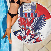 Panama Harpy Eagle Beach Blanket Pro Mundi Beneficio Flor del Espiritu Santo - Wonder Print Shop