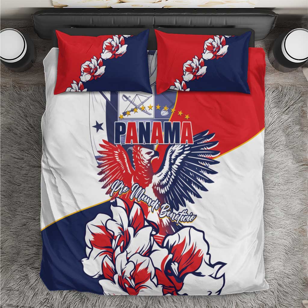 Panama Harpy Eagle Bedding Set Pro Mundi Beneficio Flor del Espiritu Santo - Wonder Print Shop