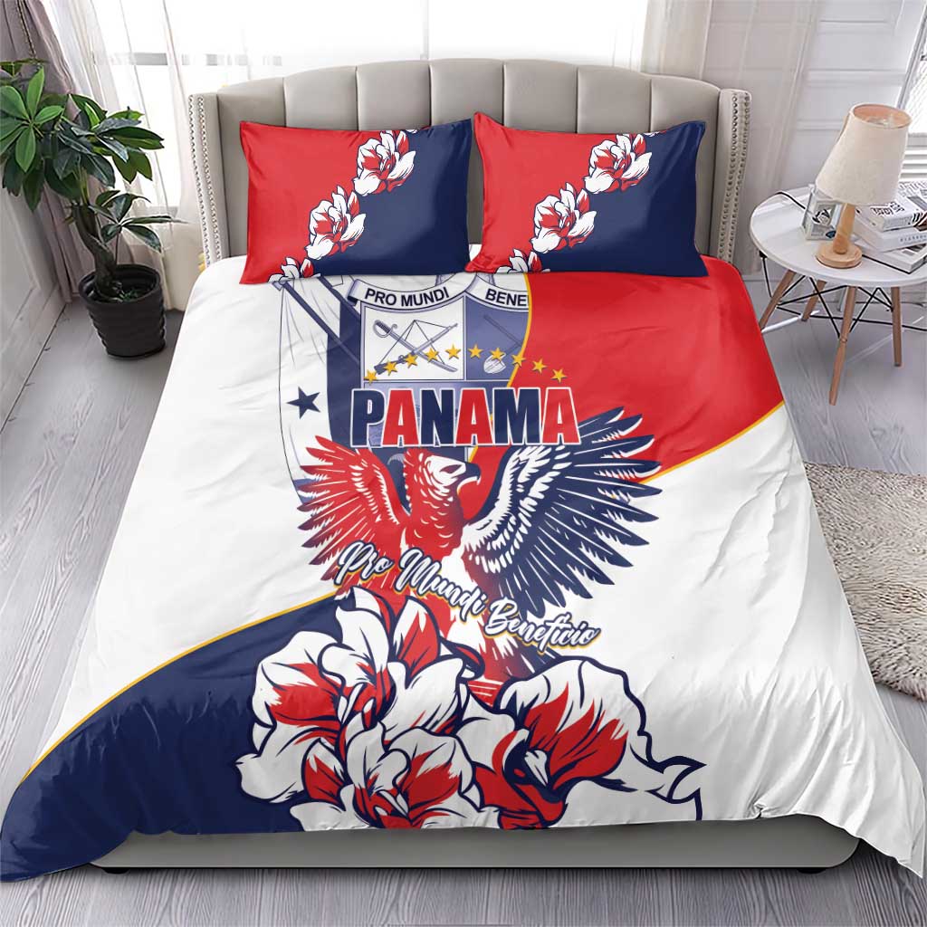 Panama Harpy Eagle Bedding Set Pro Mundi Beneficio Flor del Espiritu Santo - Wonder Print Shop