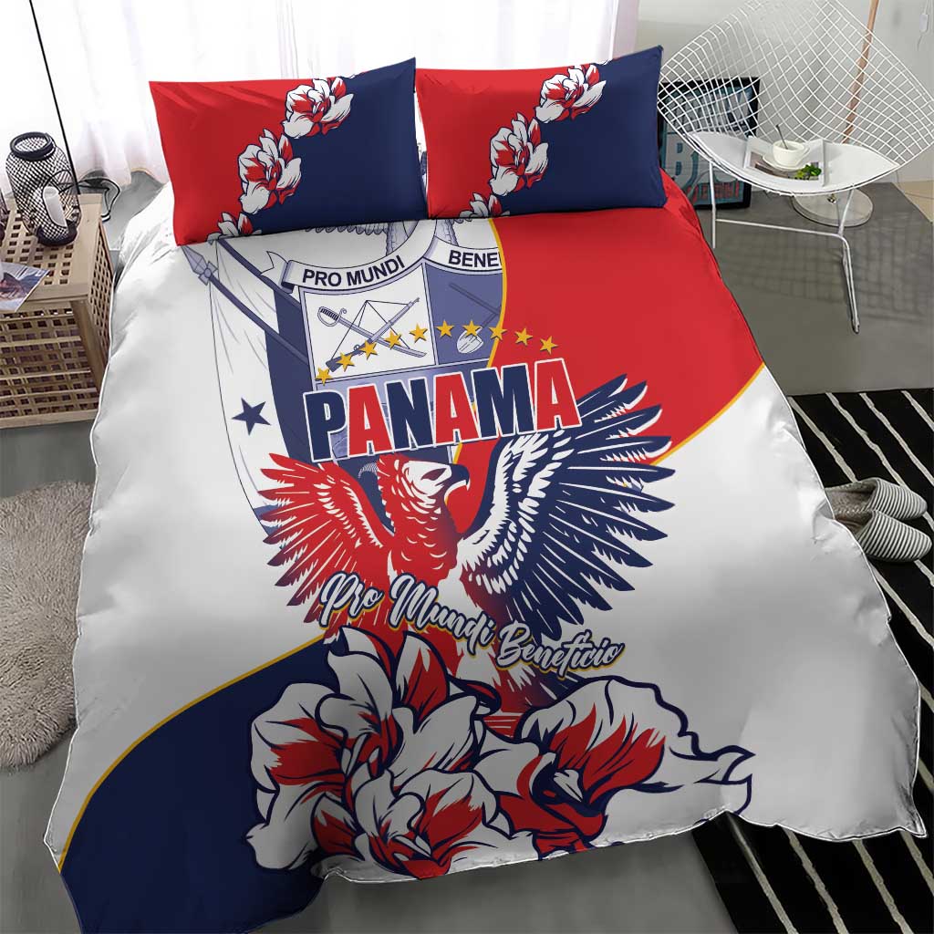 Panama Harpy Eagle Bedding Set Pro Mundi Beneficio Flor del Espiritu Santo - Wonder Print Shop