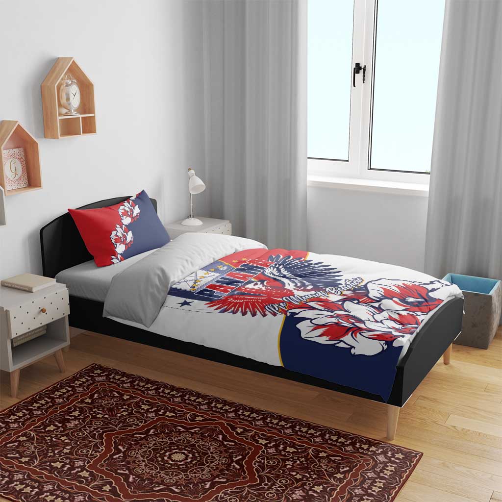 Panama Harpy Eagle Bedding Set Pro Mundi Beneficio Flor del Espiritu Santo - Wonder Print Shop