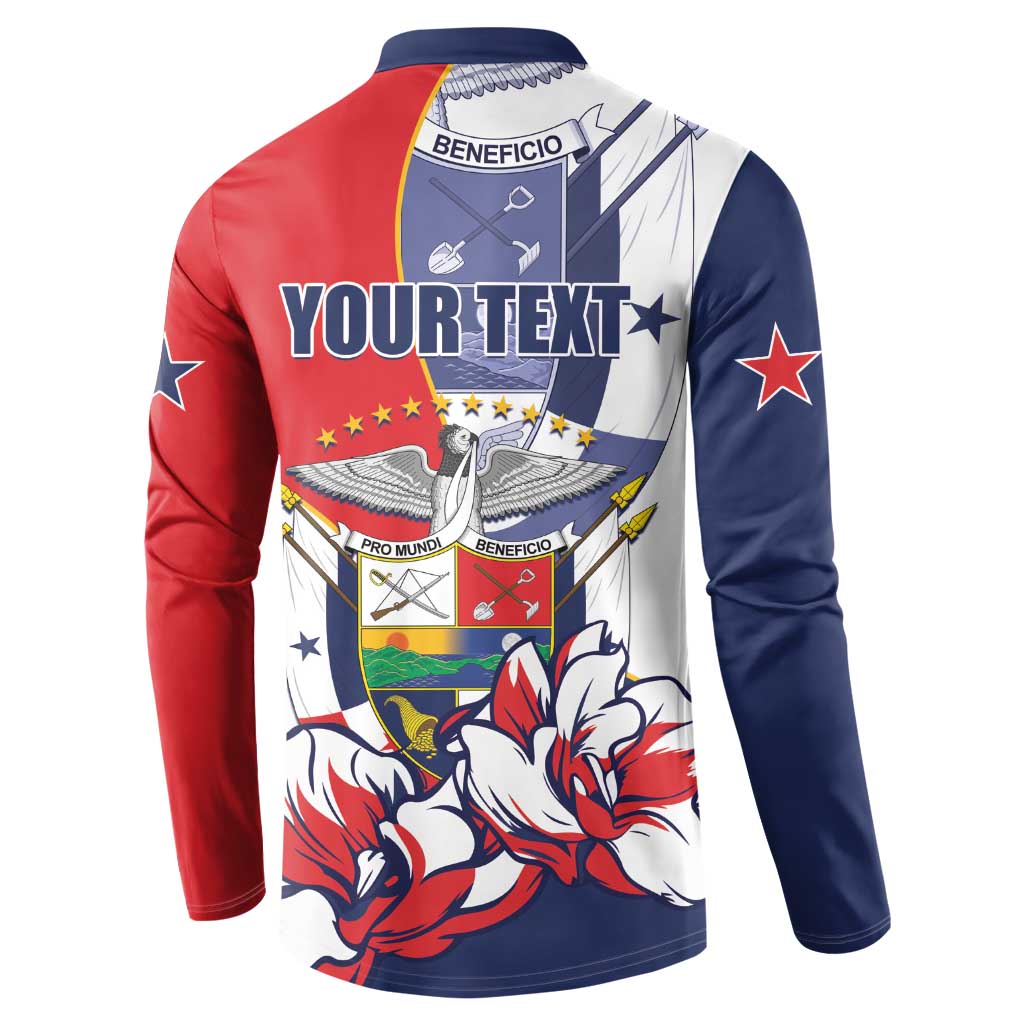 Personalized Panama Harpy Eagle Button Sweatshirt Pro Mundi Beneficio Flor del Espiritu Santo - Wonder Print Shop