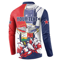 Personalized Panama Harpy Eagle Button Sweatshirt Pro Mundi Beneficio Flor del Espiritu Santo - Wonder Print Shop