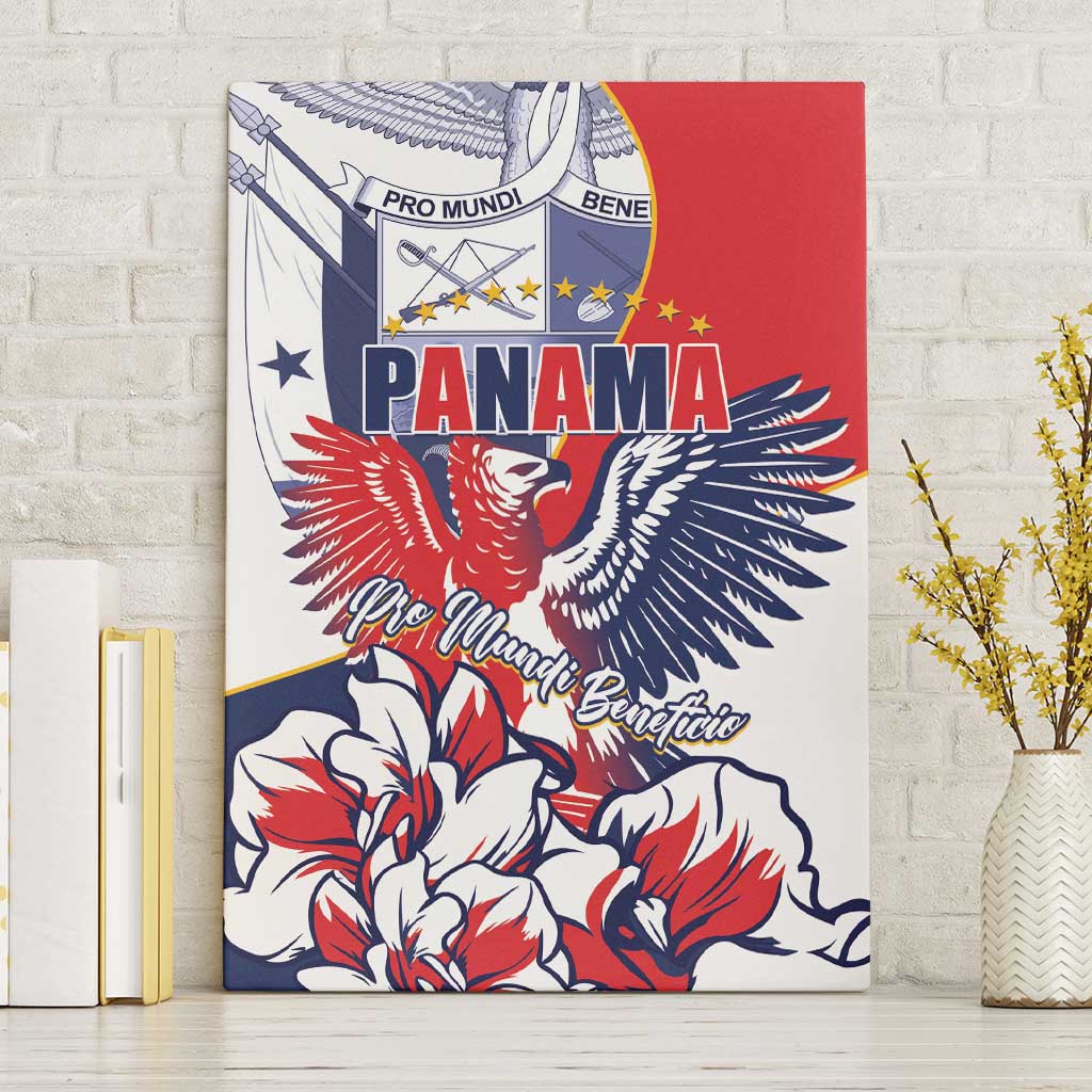 Panama Harpy Eagle Canvas Wall Art Pro Mundi Beneficio Flor del Espiritu Santo - Wonder Print Shop