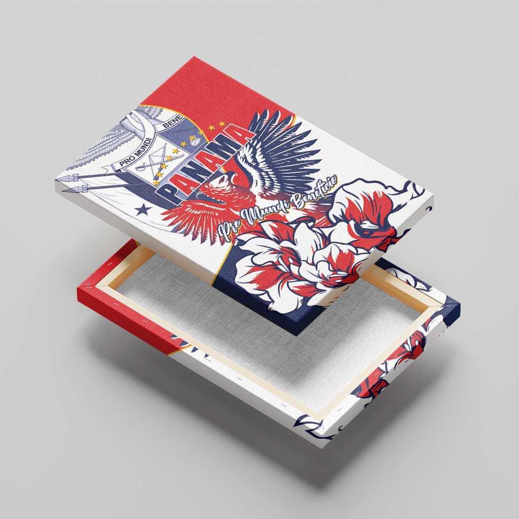 Panama Harpy Eagle Canvas Wall Art Pro Mundi Beneficio Flor del Espiritu Santo - Wonder Print Shop