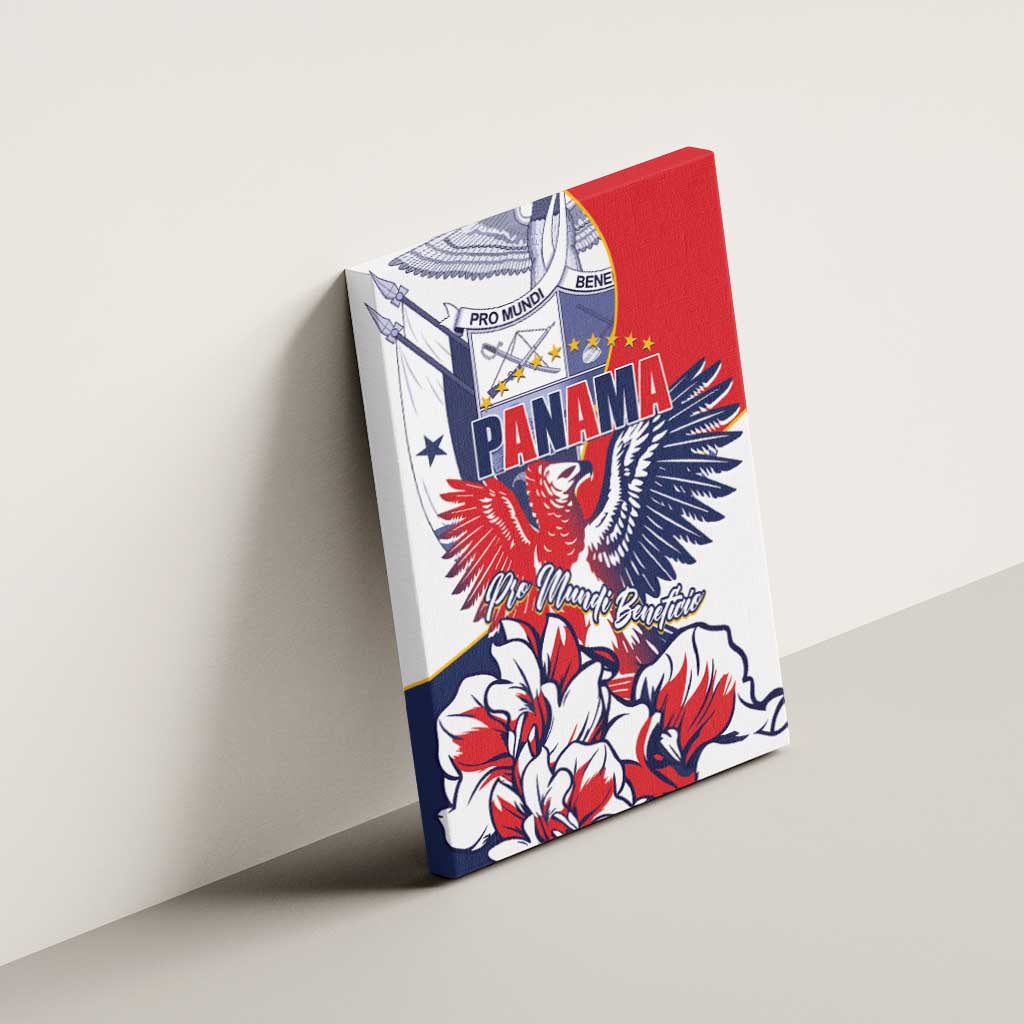 Panama Harpy Eagle Canvas Wall Art Pro Mundi Beneficio Flor del Espiritu Santo - Wonder Print Shop