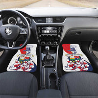 Panama Harpy Eagle Car Mats Pro Mundi Beneficio Flor del Espiritu Santo - Wonder Print Shop