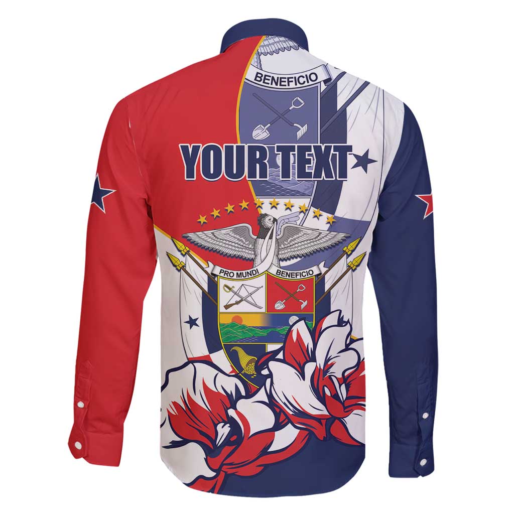 Personalized Panama Harpy Eagle Family Matching Long Sleeve Bodycon Dress and Hawaiian Shirt Pro Mundi Beneficio Flor del Espiritu Santo - Wonder Print Shop