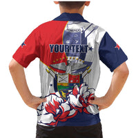 Personalized Panama Harpy Eagle Family Matching Mermaid Dress and Hawaiian Shirt Pro Mundi Beneficio Flor del Espiritu Santo - Wonder Print Shop