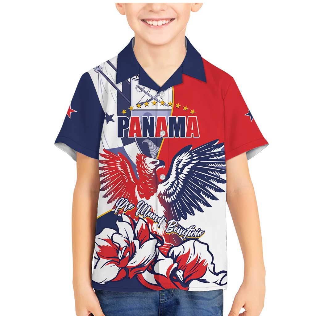 Personalized Panama Harpy Eagle Family Matching Mermaid Dress and Hawaiian Shirt Pro Mundi Beneficio Flor del Espiritu Santo - Wonder Print Shop