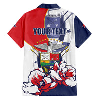 Personalized Panama Harpy Eagle Family Matching Off Shoulder Short Dress and Hawaiian Shirt Pro Mundi Beneficio Flor del Espiritu Santo - Wonder Print Shop