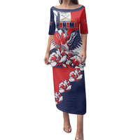 Personalized Panama Harpy Eagle Family Matching Puletasi and Hawaiian Shirt Pro Mundi Beneficio Flor del Espiritu Santo - Wonder Print Shop