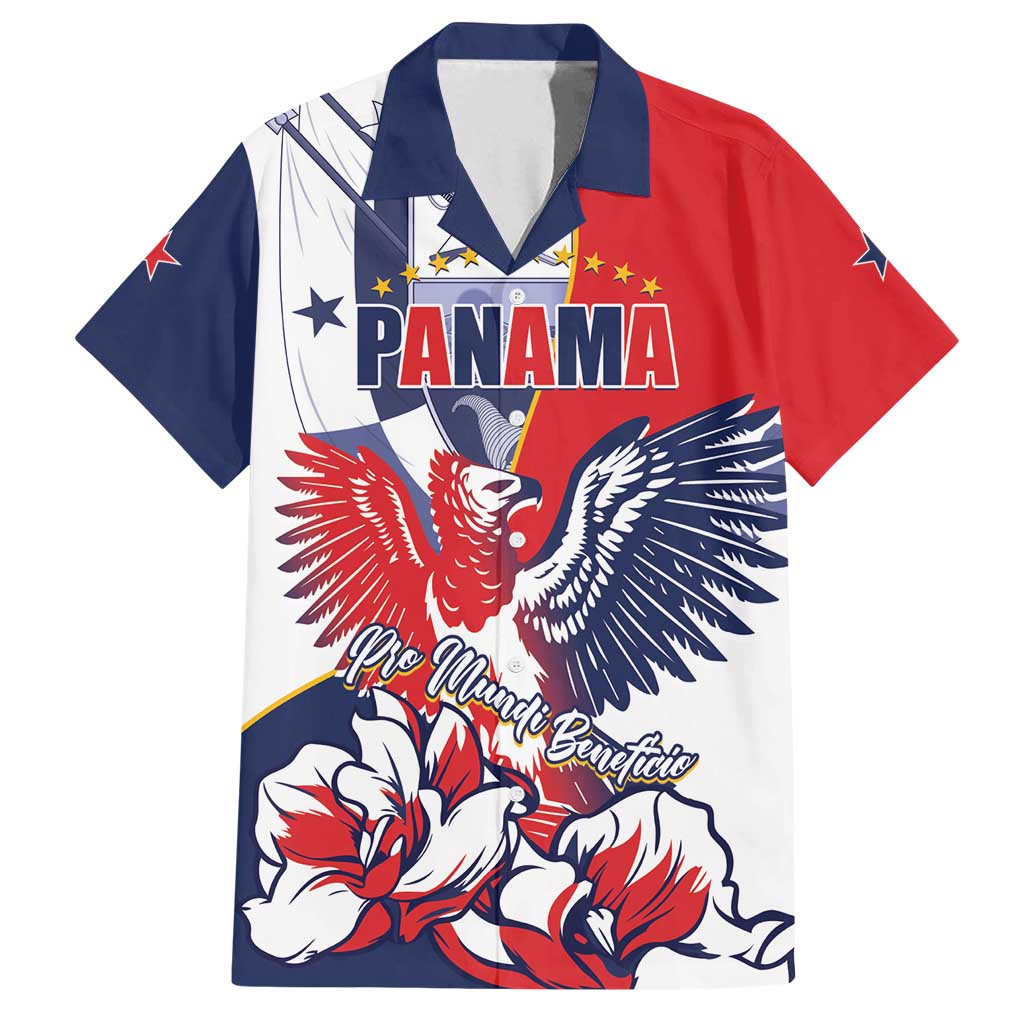 Personalized Panama Harpy Eagle Family Matching Tank Maxi Dress and Hawaiian Shirt Pro Mundi Beneficio Flor del Espiritu Santo - Wonder Print Shop