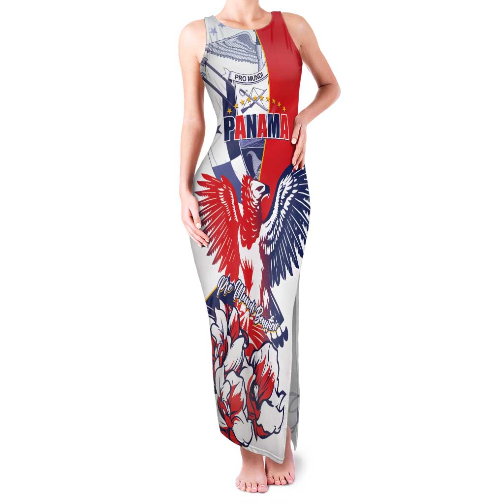 Personalized Panama Harpy Eagle Family Matching Tank Maxi Dress and Hawaiian Shirt Pro Mundi Beneficio Flor del Espiritu Santo - Wonder Print Shop