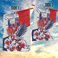 Panama Harpy Eagle Garden Flag Pro Mundi Beneficio Flor del Espiritu Santo - Wonder Print Shop