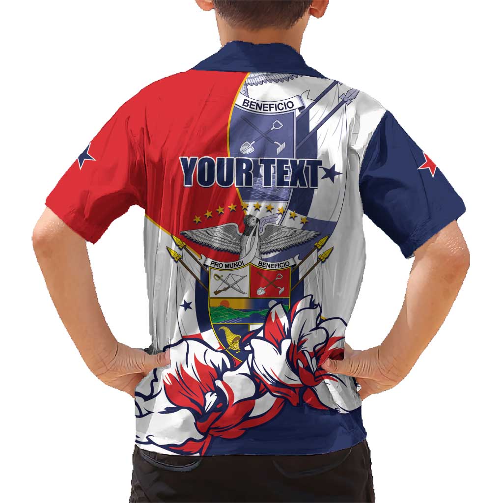 Personalized Panama Harpy Eagle Hawaiian Shirt Pro Mundi Beneficio Flor del Espiritu Santo - Wonder Print Shop