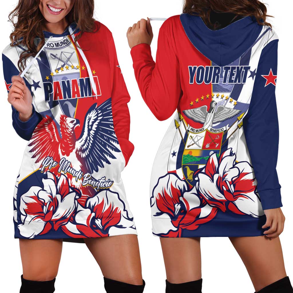 Personalized Panama Harpy Eagle Hoodie Dress Pro Mundi Beneficio Flor del Espiritu Santo - Wonder Print Shop