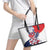 Panama Harpy Eagle Leather Tote Bag Pro Mundi Beneficio Flor del Espiritu Santo - Wonder Print Shop