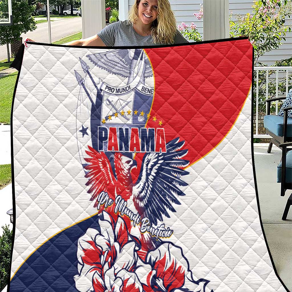 Panama Harpy Eagle Quilt Pro Mundi Beneficio Flor del Espiritu Santo - Wonder Print Shop