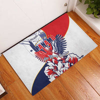 Panama Harpy Eagle Rubber Doormat Pro Mundi Beneficio Flor del Espiritu Santo - Wonder Print Shop