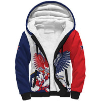 Personalized Panama Harpy Eagle Sherpa Hoodie Pro Mundi Beneficio Flor del Espiritu Santo - Wonder Print Shop
