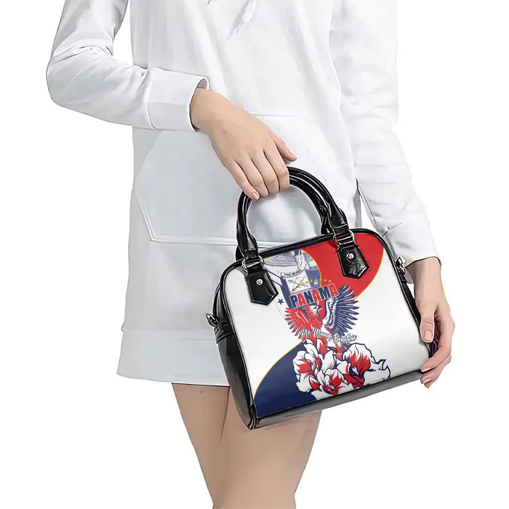 Panama Harpy Eagle Shoulder Handbag Pro Mundi Beneficio Flor del Espiritu Santo