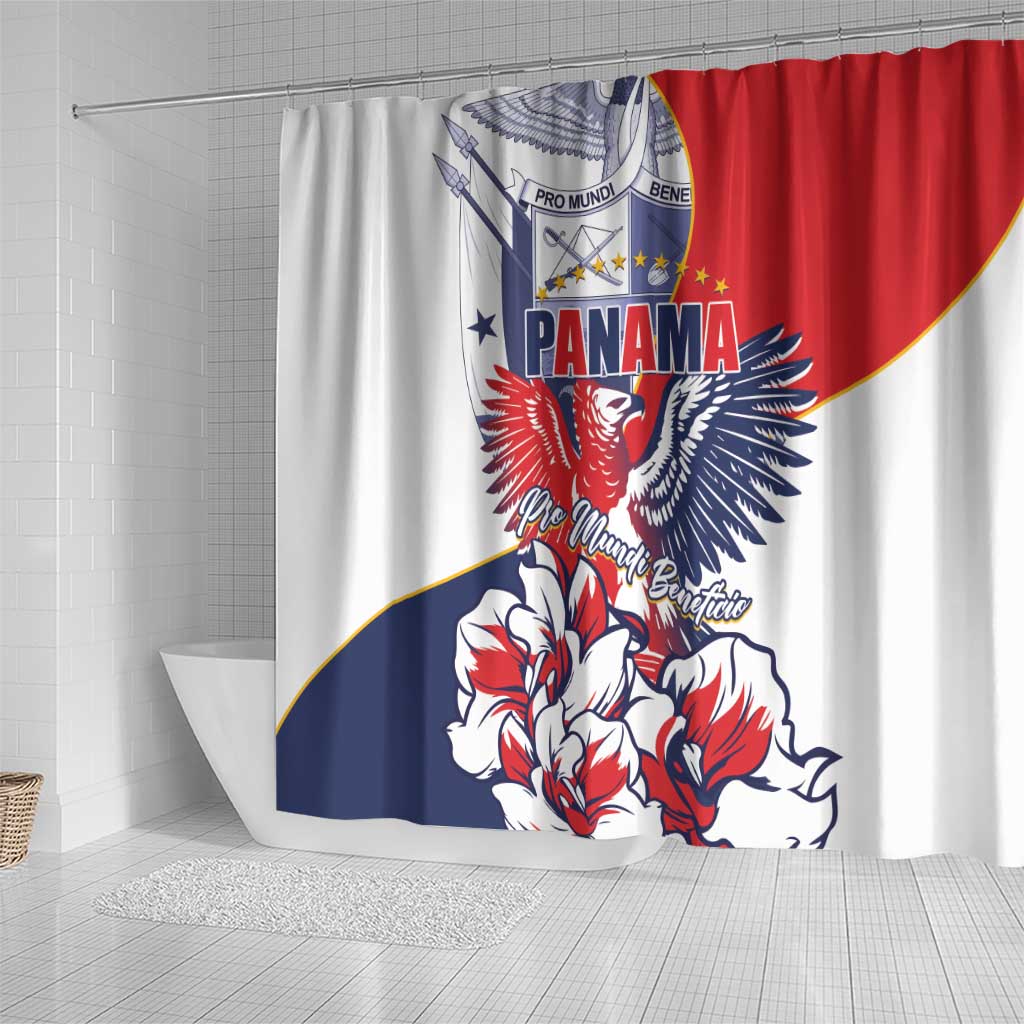 Panama Harpy Eagle Shower Curtain Pro Mundi Beneficio Flor del Espiritu Santo
