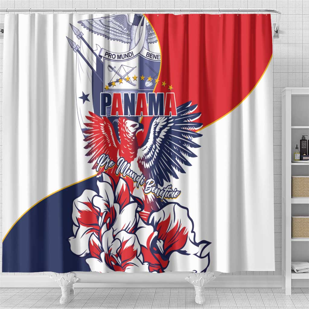 Panama Harpy Eagle Shower Curtain Pro Mundi Beneficio Flor del Espiritu Santo