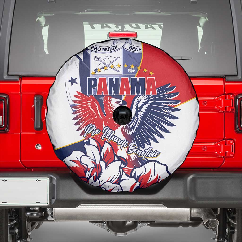 Panama Harpy Eagle Spare Tire Cover Pro Mundi Beneficio Flor del Espiritu Santo - Wonder Print Shop