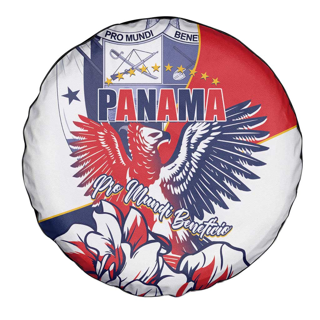 Panama Harpy Eagle Spare Tire Cover Pro Mundi Beneficio Flor del Espiritu Santo - Wonder Print Shop