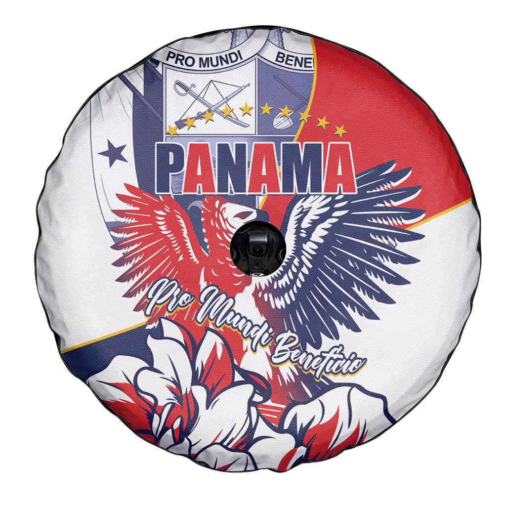 Panama Harpy Eagle Spare Tire Cover Pro Mundi Beneficio Flor del Espiritu Santo - Wonder Print Shop