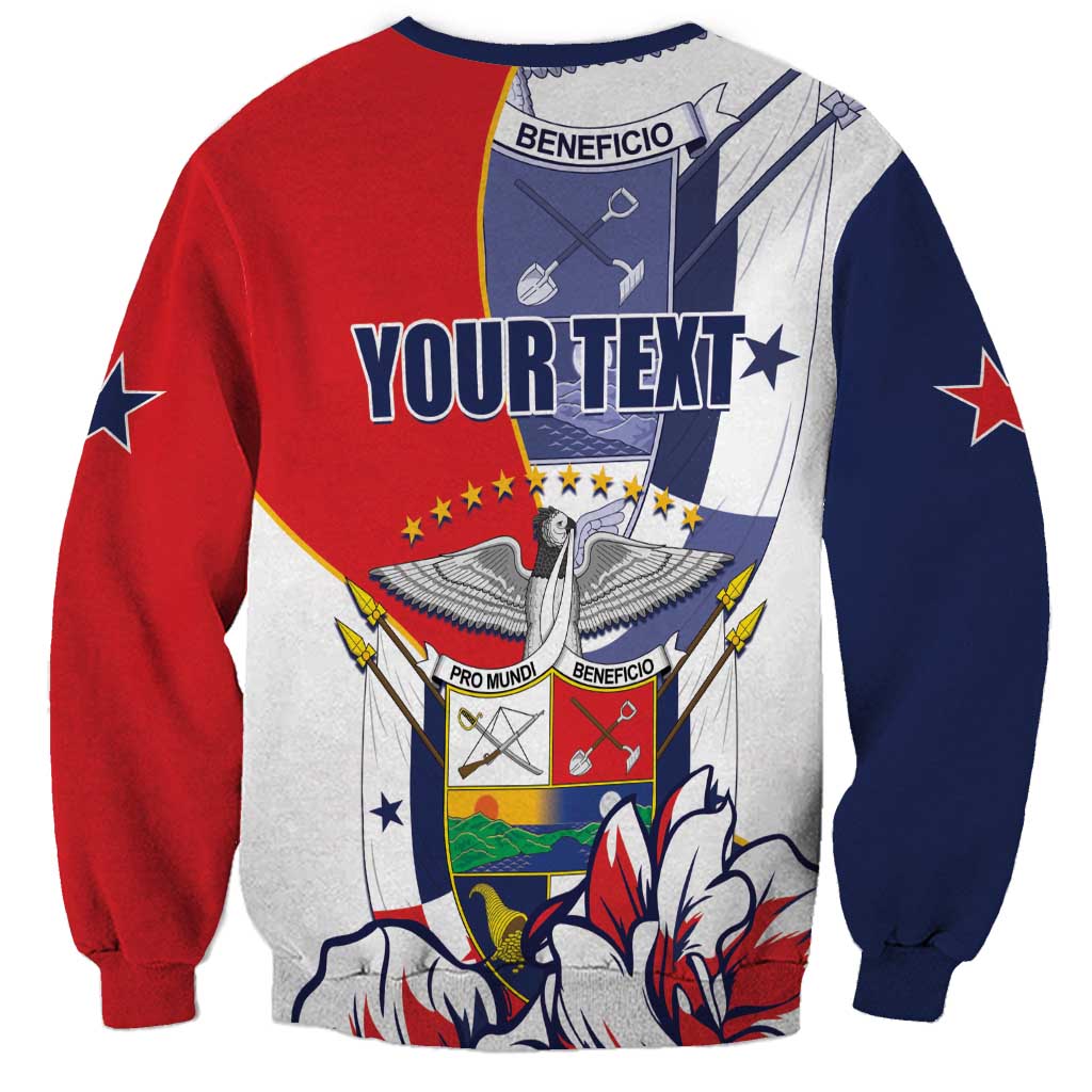 Personalized Panama Harpy Eagle Sweatshirt Pro Mundi Beneficio Flor del Espiritu Santo - Wonder Print Shop