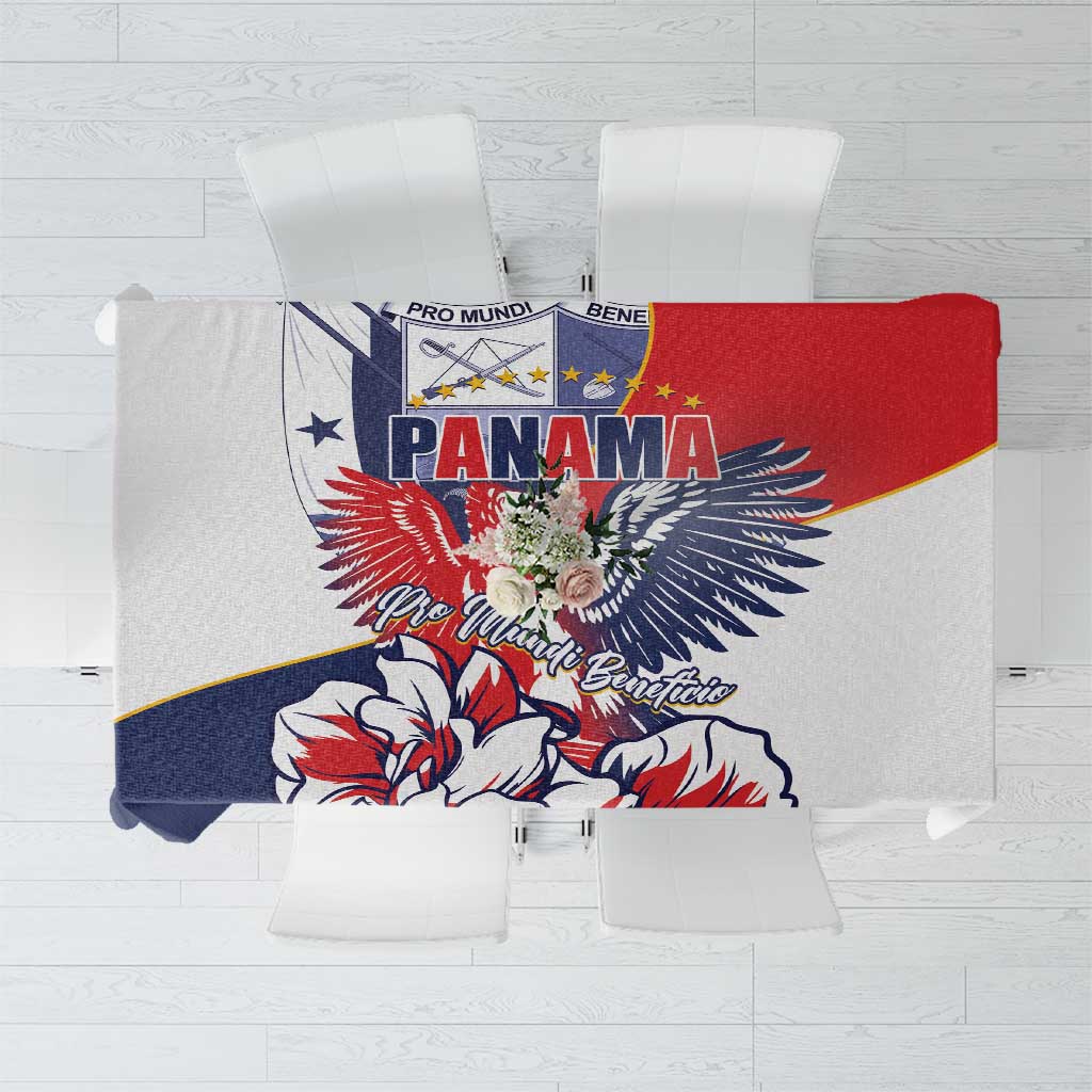 Panama Harpy Eagle Tablecloth Pro Mundi Beneficio Flor del Espiritu Santo - Wonder Print Shop