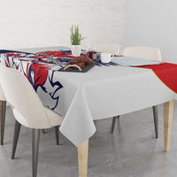 Panama Harpy Eagle Tablecloth Pro Mundi Beneficio Flor del Espiritu Santo - Wonder Print Shop