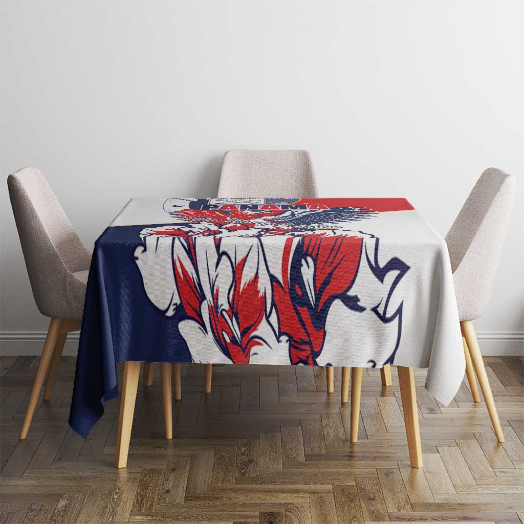 Panama Harpy Eagle Tablecloth Pro Mundi Beneficio Flor del Espiritu Santo - Wonder Print Shop