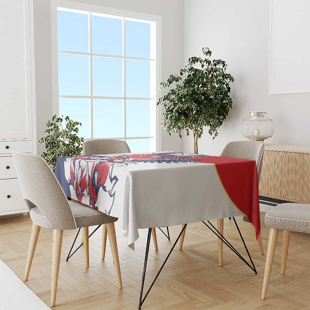 Panama Harpy Eagle Tablecloth Pro Mundi Beneficio Flor del Espiritu Santo - Wonder Print Shop