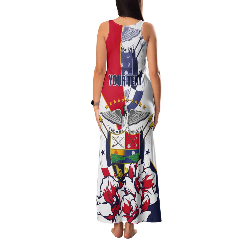 Personalized Panama Harpy Eagle Tank Maxi Dress Pro Mundi Beneficio Flor del Espiritu Santo - Wonder Print Shop