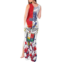 Personalized Panama Harpy Eagle Tank Maxi Dress Pro Mundi Beneficio Flor del Espiritu Santo - Wonder Print Shop